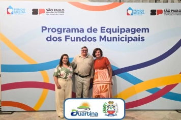 Duartina participa da cerimônia do Programa de Equipagem do Fundo Social no Palácio dos Bandeirantes