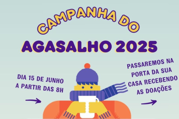 Campanha do Agasalho 2025 mobiliza moradores de Duartina no dia 15 de junho