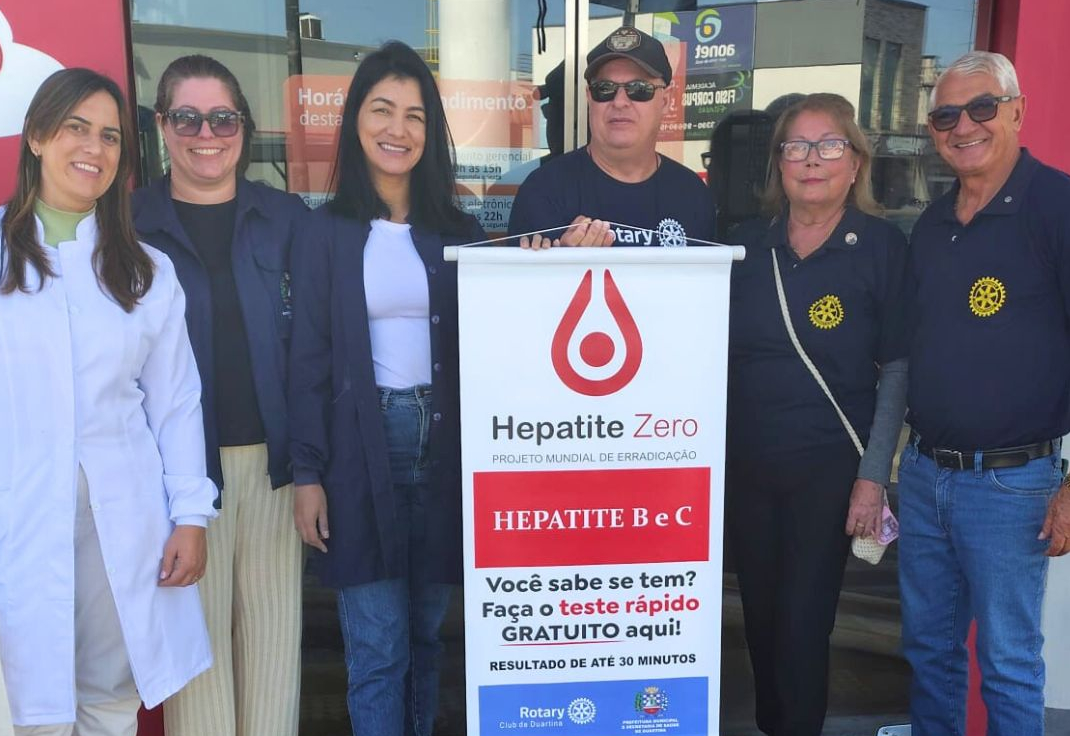 Prefeitura e Rotary Club realizam 89 testes rápidos de hepatite em Duartina