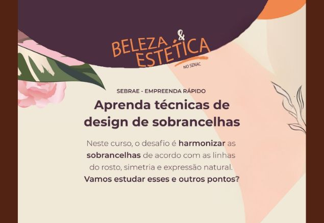 Curso gratuito de Beleza e Estética em Duartina!