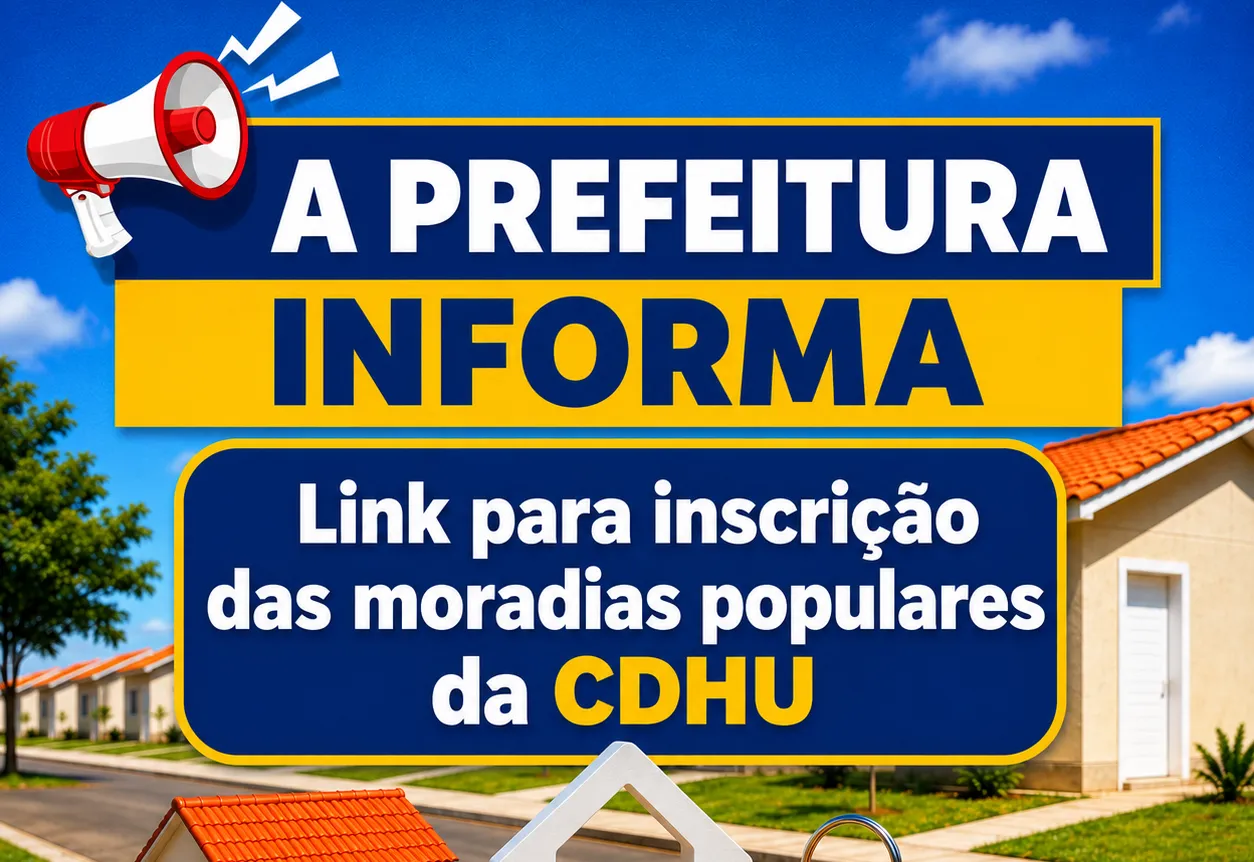 Link para inscrições das 128 moradias populares da CDHU em Duartina