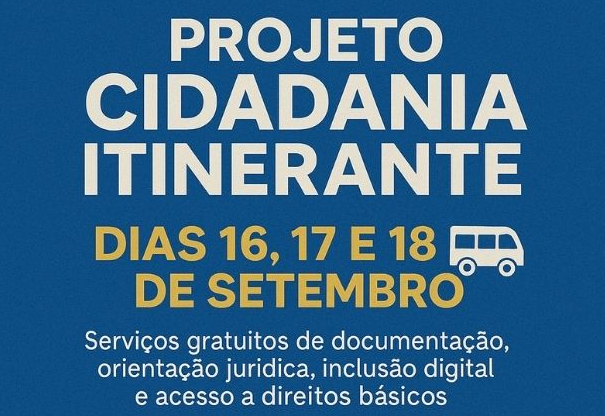 Projeto Cidadania Itinerante atenderá moradores de Duartina em setembro
