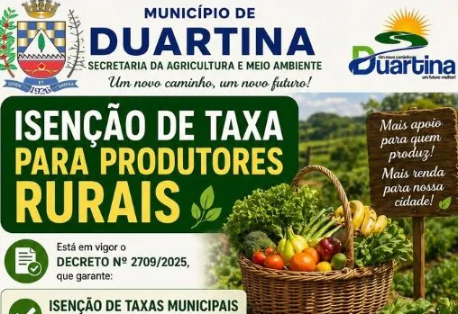 Isenção de taxas fortalece agricultura familiar e incentiva comercialização de produtos rurais em Duartina