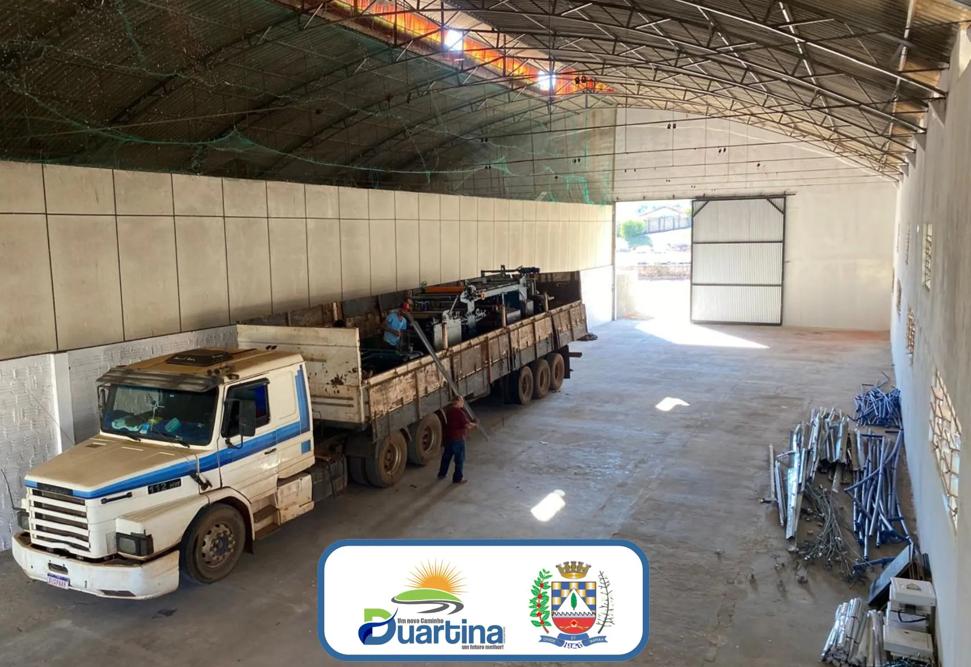 Nova empresa do ramo papeleiro inicia chegada de maquinários e avança para início das operações em Duartina